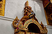 Chiang Mai - Wat Phra That Doi Suthep. Detail of the Ubosot. 